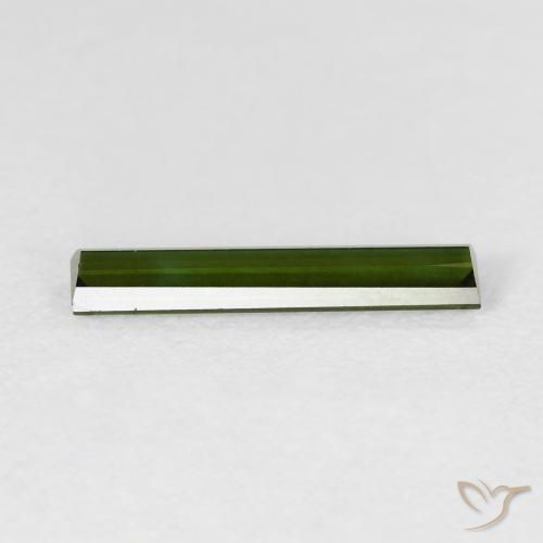 Tourmaline Forêt verte naturelle Baquette, 1.00 ct, VVS-VS