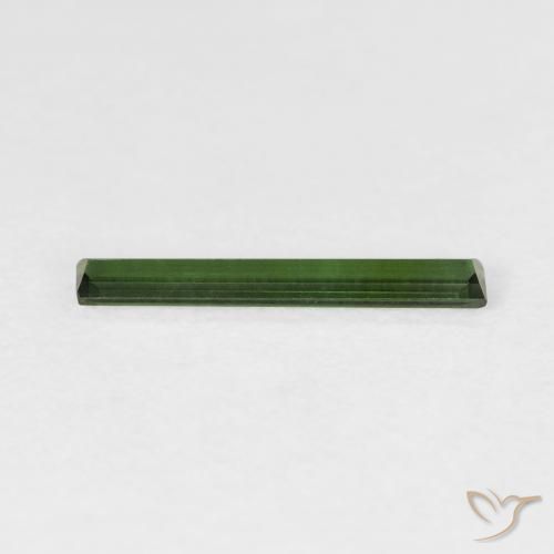 Tourmaline Forêt verte naturelle Baquette, 0.44 ct, VVS-VS