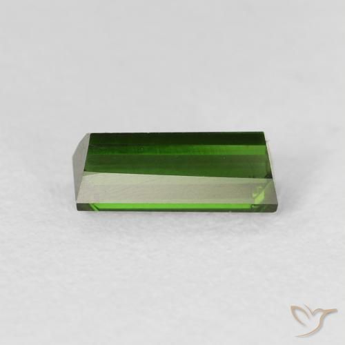 Tourmaline Vert terreux naturelle Baquette, 0.77 ct, VS