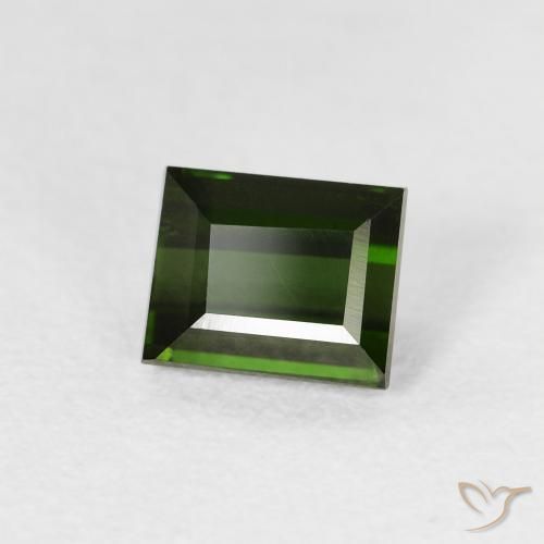 Tourmaline Forêt verte naturelle Baquette, 0.98 ct, VVS-VS
