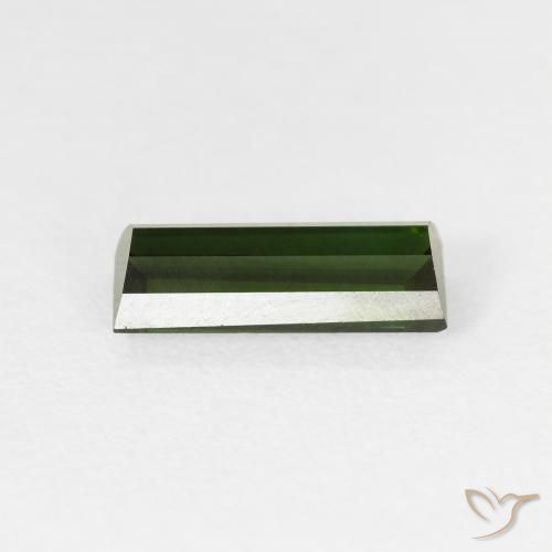 Tourmaline Vert foncé naturelle Baquette, 1.47 ct, VVS-VS