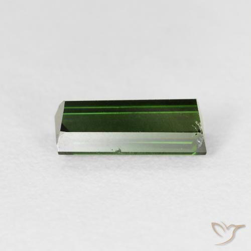 Tourmaline Vert foncé naturelle Baquette, 1.12 ct, VVS-VS