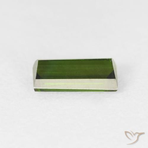 Tourmaline Forêt verte naturelle Baquette, 0.88 ct, VS