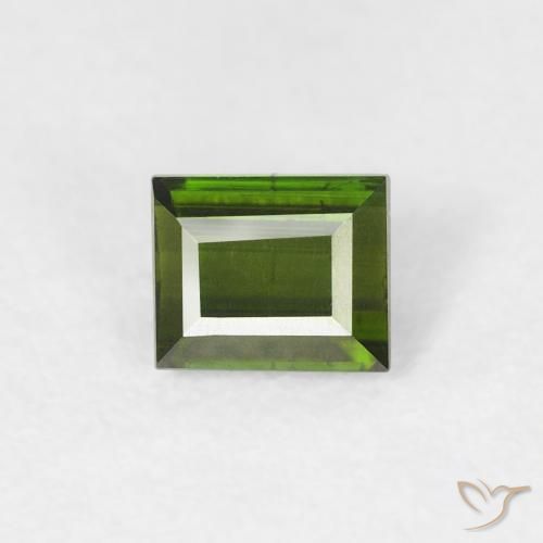 Tourmaline Forêt verte naturelle Baquette, 0.46 ct, VS