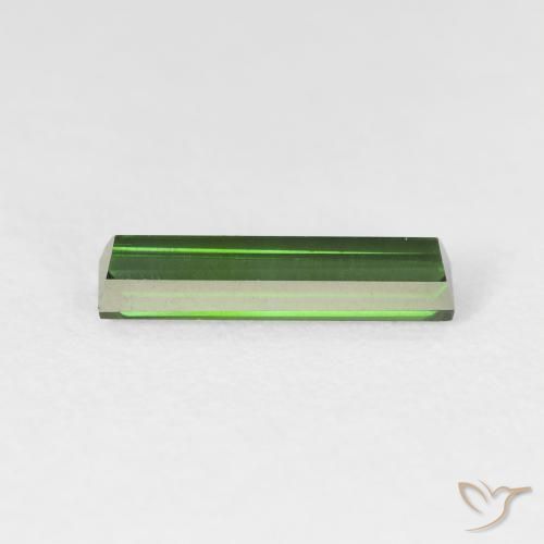 Tourmaline Forêt verte naturelle Baquette, 1.17 ct, VS