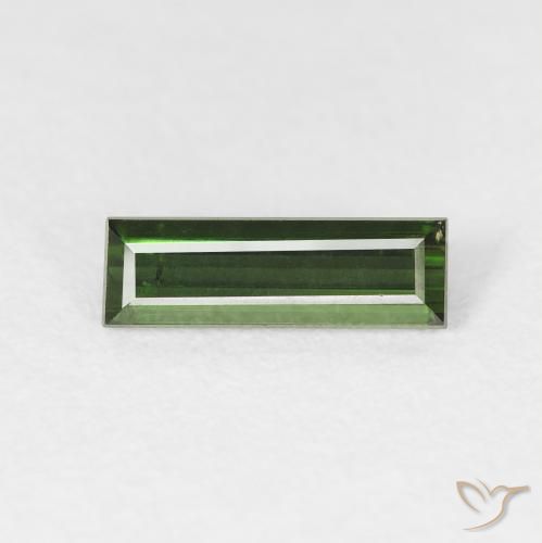 Tourmaline Forêt verte naturelle Baquette, 0.78 ct, VS