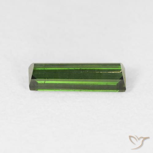 Tourmaline Forêt verte naturelle Baquette, 0.78 ct, VS