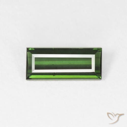 0.90ct Naturel Forêt verte Tourmaline, Baquette, VS