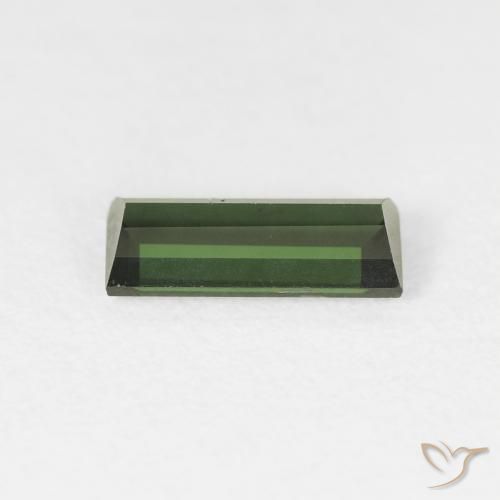 Tourmaline Forêt verte naturelle Baquette, 0.90 ct, VS