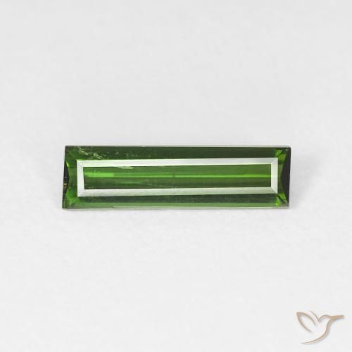 0.92ct Naturel Vert foncé Tourmaline, Baquette, VS