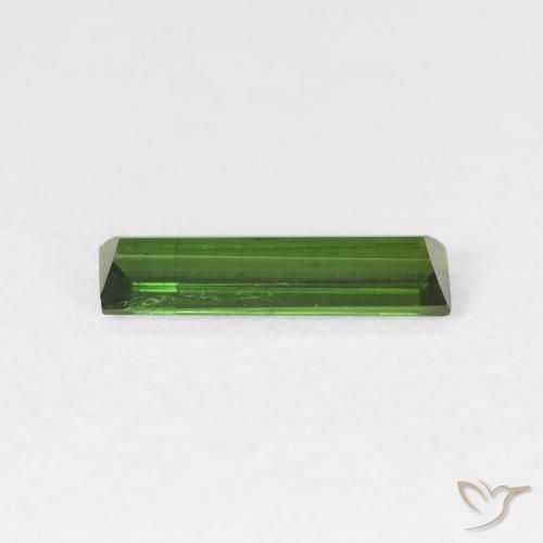 Tourmaline Vert foncé naturelle Baquette, 0.92 ct, VS