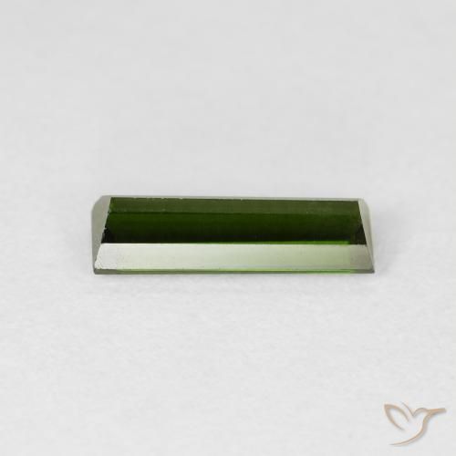 Tourmaline Forêt verte naturelle Baquette, 1.28 ct, VVS-VS