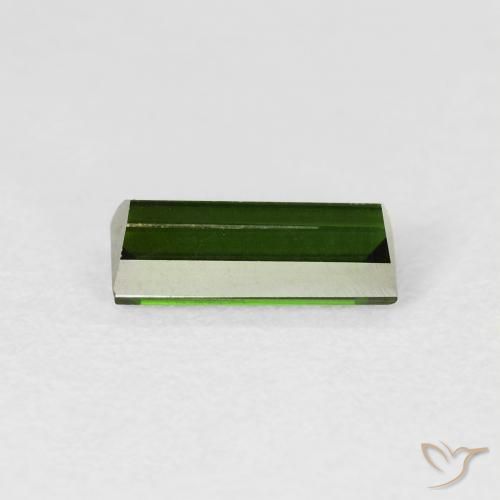 Tourmaline Forêt verte naturelle Baquette, 1.21 ct, VS