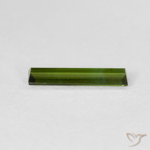 Tourmaline Vert moyen naturelle Baquette, 0.69 ct, VVS-VS