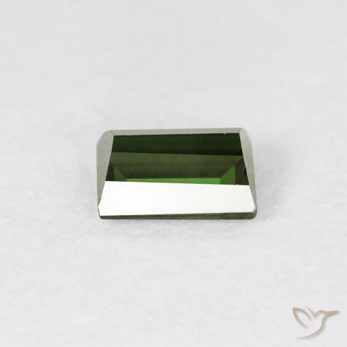 Tourmaline Forêt verte naturelle Baquette, 0.59 ct, VVS