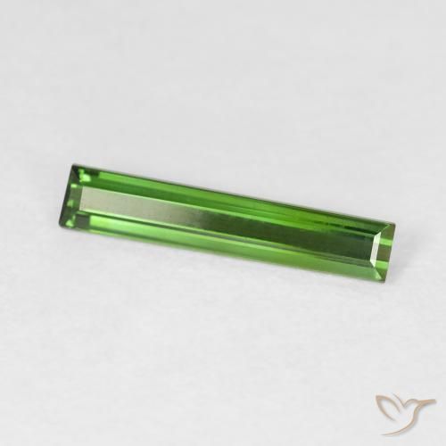 Tourmaline Forêt verte naturelle Baquette, 0.83 ct, VVS