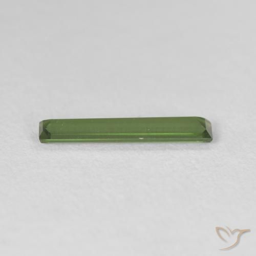 Tourmaline Forêt verte naturelle Baquette, 0.46 ct, VVS