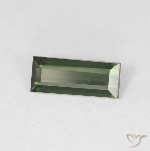 Tourmaline Vert moyen naturelle Baquette, 0.76 ct, VVS