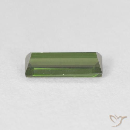 Tourmaline Vert moyen naturelle Baquette, 0.60 ct, VVS