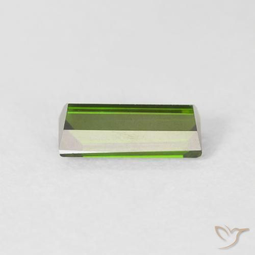 Tourmaline Forêt verte naturelle Baquette, 0.95 ct, VVS