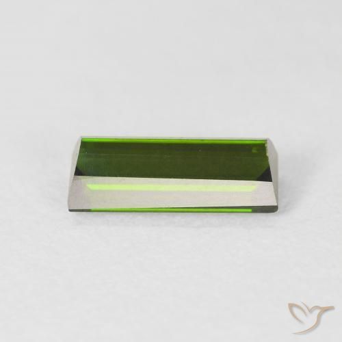Tourmaline Forêt verte naturelle Baquette, 1.24 ct, VVS
