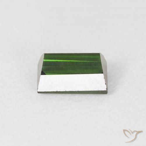 Tourmaline Vert foncé naturelle Baquette, 0.72 ct, VVS
