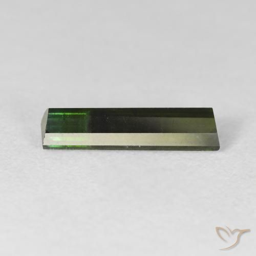 Tourmaline Vert très foncé naturelle Baquette, 1.61 ct, VS