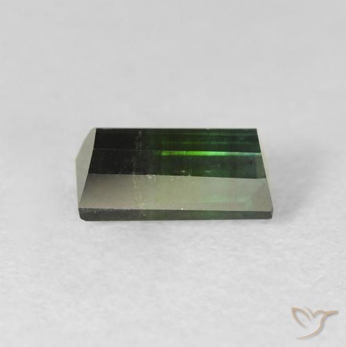 Tourmaline Vert très foncé naturelle Baquette, 1.14 ct, VS
