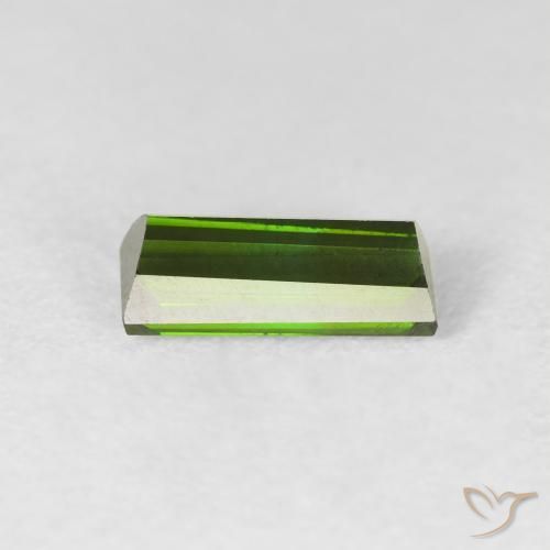 Tourmaline Vert foncé naturelle Baquette, 1.01 ct, VS