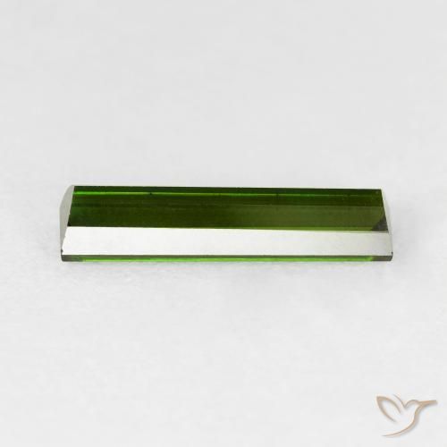 Tourmaline Forêt verte naturelle Baquette, 1.59 ct, VVS