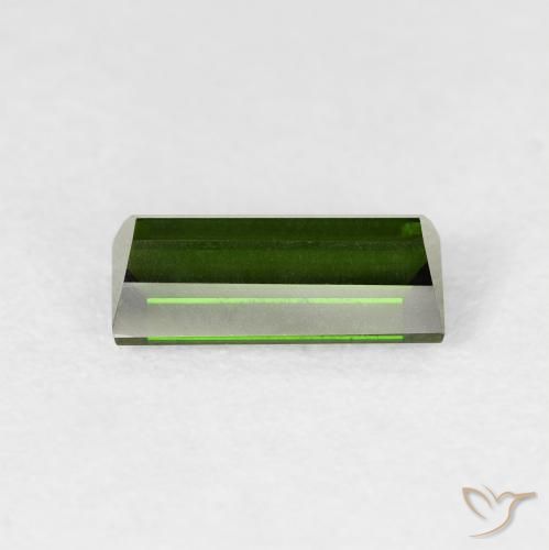 Tourmaline Vert foncé naturelle Baquette, 1.10 ct, VVS