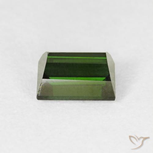 Tourmaline Vert foncé naturelle Baquette, 1.16 ct, VVS