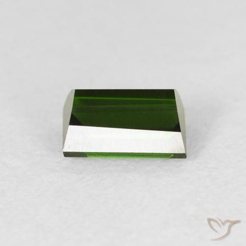Tourmaline Vert foncé naturelle Baquette, 0.90 ct, VVS