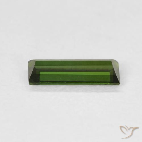 Tourmaline Forêt verte naturelle Baquette, 0.59 ct, VVS