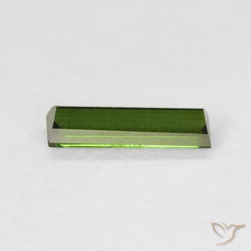 Tourmaline Vert jaunâtre naturelle Baquette, 0.67 ct, VVS
