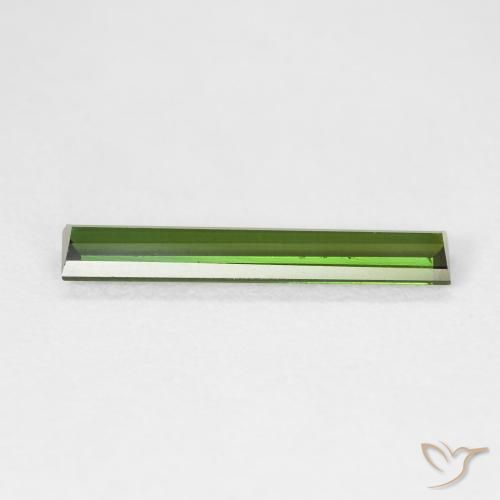 Tourmaline Vert foncé naturelle Baquette, 1.39 ct, VVS