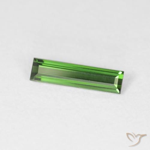 Tourmaline Forêt verte naturelle Baquette, 0.60 ct, VVS