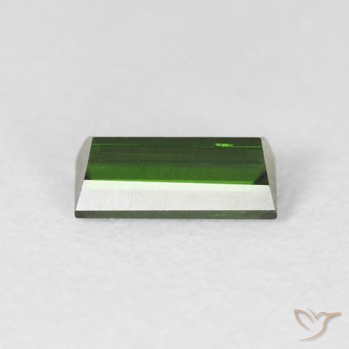 Tourmaline Vert terreux naturelle Baquette, 1.00 ct, VVS