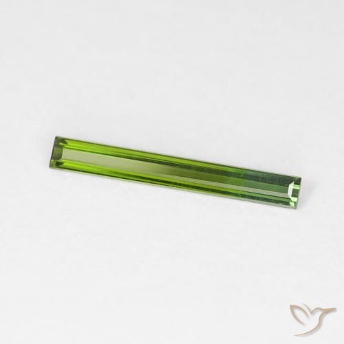 Tourmaline Forêt verte naturelle Baquette, 0.41 ct, VVS