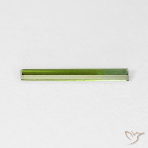 Tourmaline Forêt verte naturelle Baquette, 0.41 ct, VVS