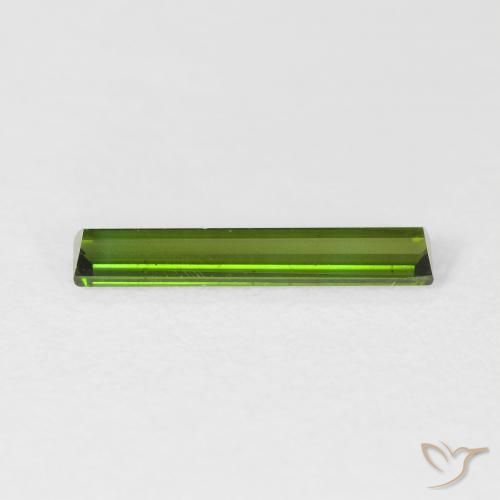 Tourmaline Forêt verte naturelle Baquette, 0.76 ct, VVS