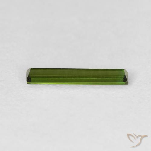Tourmaline Forêt verte naturelle Baquette, 0.51 ct, VVS