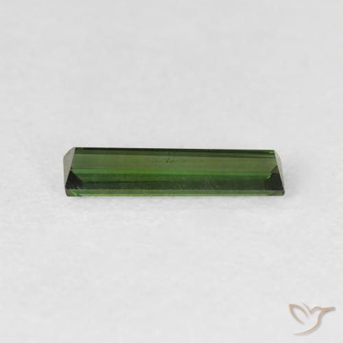 Tourmaline Forêt verte naturelle Baquette, 0.65 ct, VVS