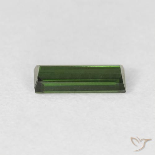 Tourmaline Forêt verte naturelle Baquette, 0.64 ct, VVS