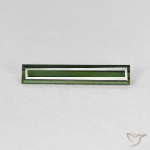 0.95ct Naturel Forêt verte Tourmaline, Baquette, VVS