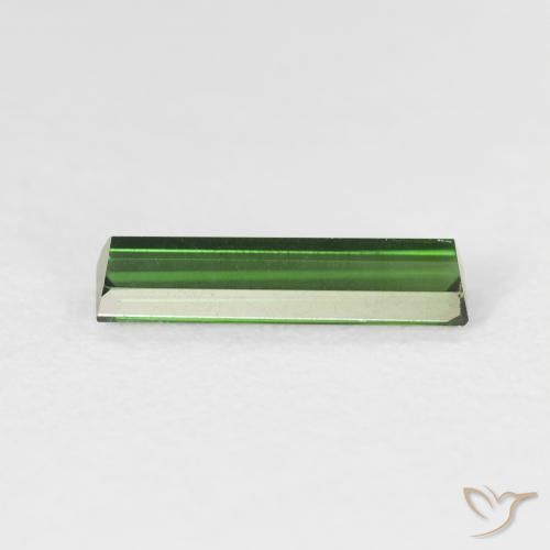 Tourmaline Forêt verte naturelle Baquette, 1.02 ct, VVS