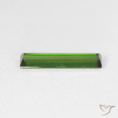 Tourmaline Forêt verte naturelle Baquette, 0.89 ct, VVS