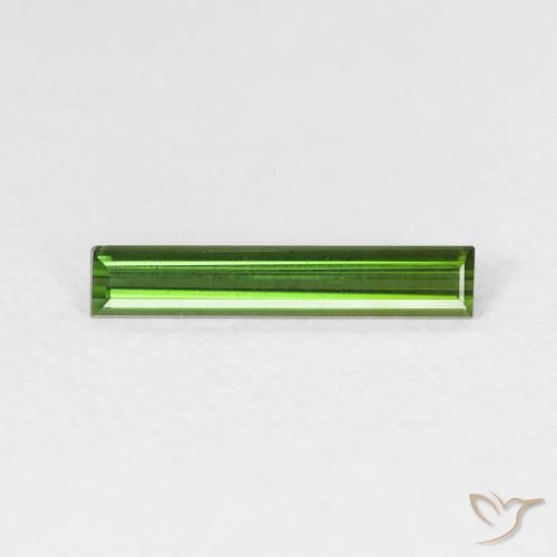 Tourmaline Vert moyen naturelle Baquette, 0.64 ct, VVS