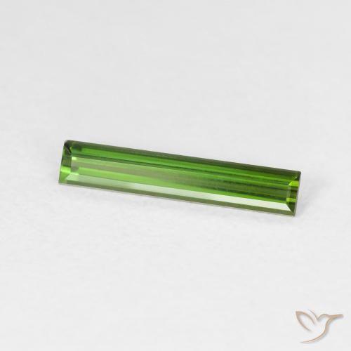 Tourmaline Vert moyen naturelle Baquette, 0.64 ct, VVS