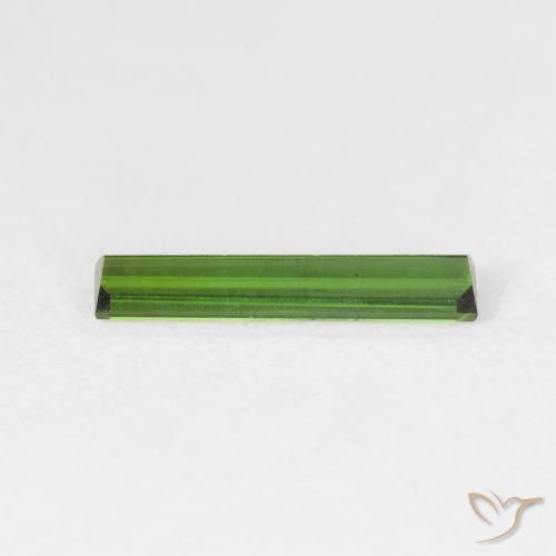 Tourmaline Vert moyen naturelle Baquette, 0.64 ct, VVS